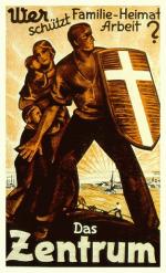 Affiche électorale du Parti du Centre en 1930 